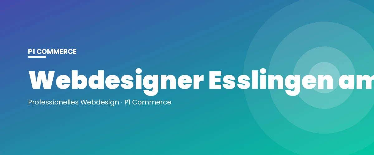 Webdesigner Esslingen am Neckar – P1 Commerce Webagentur